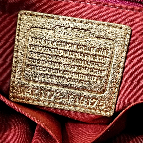 Coach peyton tattersall white gold multicolor crossbody purse shoulderbag - Picture 5 of 13